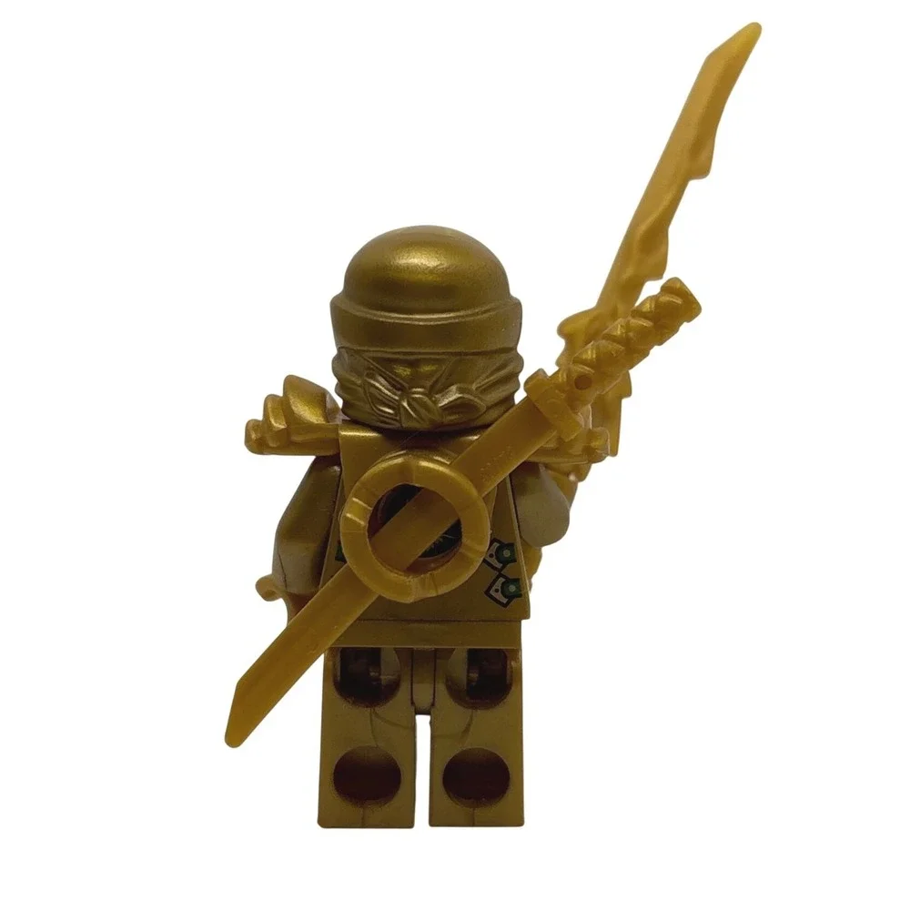 LEGO Ninjago Golden Lloyd Minifigure with Armor and Dual Swords njo073 Gold